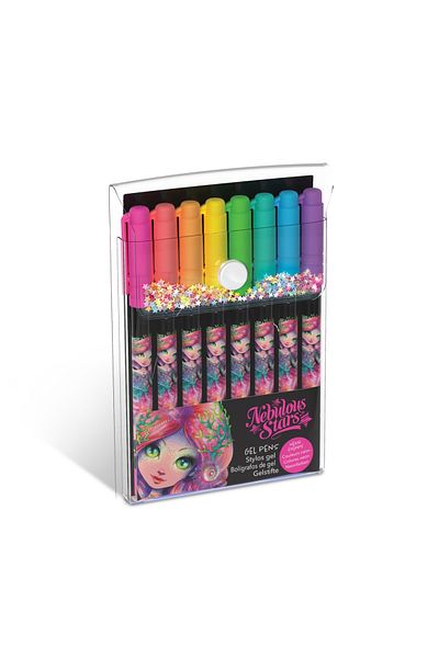 NEBULOUS STARS Set of 8 Gel Pens, Neon Ink -