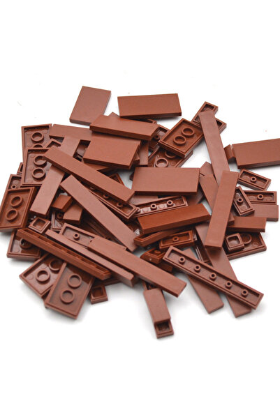 Choice10 brown 150PCS DIY Model Smooth Thin Building Blks M Multicolour Toy P...