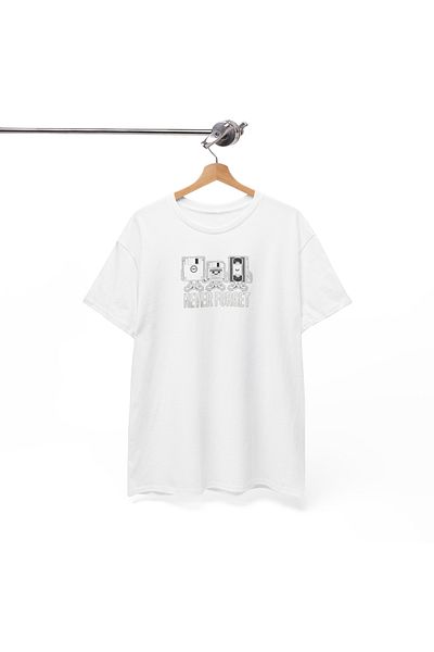 IVART Ποτέ μην ξεχνάτε -unisex -100% βαμβακερό κοντομάνικο μπλουζάκι με λαιμόκοψη-