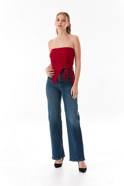 Fulla Moda High Waist Wide Leg Jeans