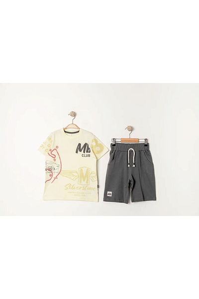 Miniworld Boy's Combed Cotton T-Shirt Shorts Suit / Combed Cotton Shorts Suit / Comfortable Fit