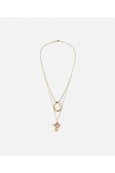 İpekyol Karma uçlu metal kolye seti