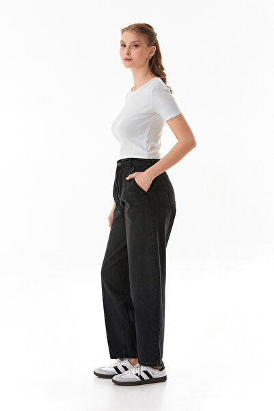 Fulla Moda Fermuarlı Şalvar Jean