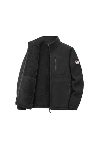 AyShop Winter Fleece Stand Collar Warm Jacket