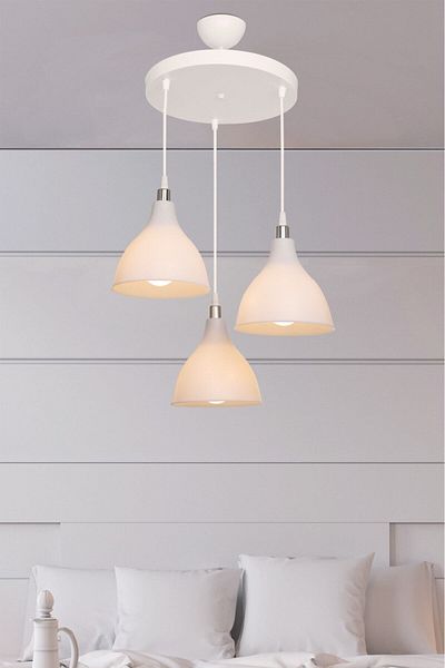 AG LightDesign Opal White Pendant Lamp Chandelier Bedroom Living Room Kitchen Hallway Lamp