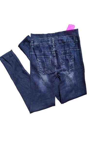 F.K Colanți ultra elastici cu model denim pentru femei (40-100 kg)