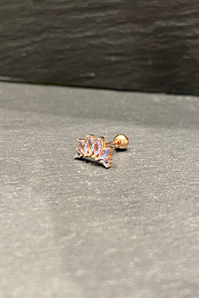 La femme by begum Mavi İki Mini Tektaş Dört Markiz Arka Top Döndürmeli Rose G...