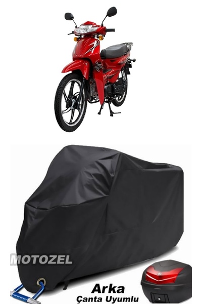 MotoZEL حقيبة خلفية سوداء رياضية من Mondial 100 SFS ومتوافقة مع قماش القنب لل...