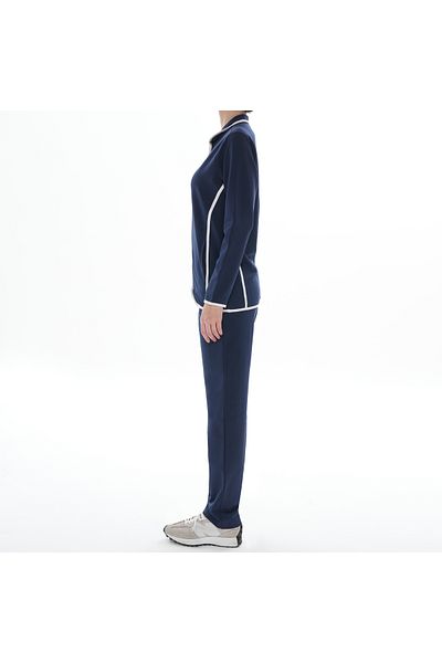 ASN concept Women's Navy Blue Tracksuit Set (with Large Size Option)