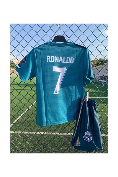 yenteks Numărul 7 17/18 Sezon Ronaldo Turcoaz Set de tricou pentru copii