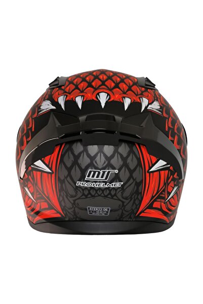 MTS 801 Draglax Red Full Face Kask