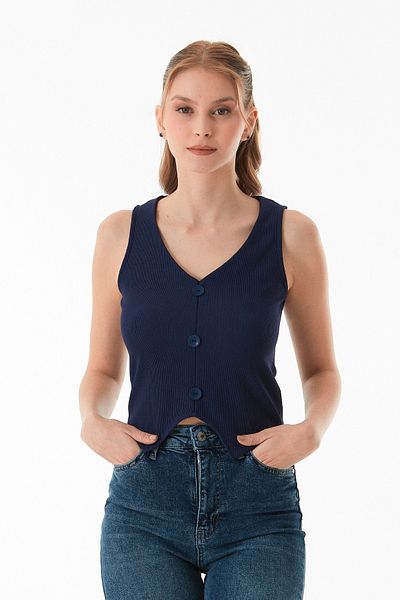 Fulla Moda سترة مزخرفة بأزرار أساسية