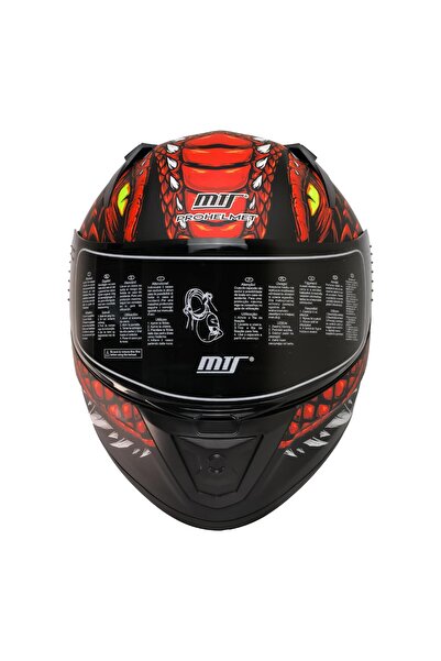 MTS 801 Draglax Red Full Face Kask