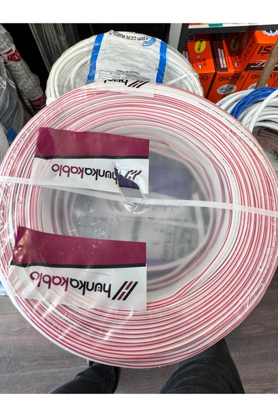 ünal kablo Hünka Kablo 2x0,75 Kordon Kablo %100 Bakır