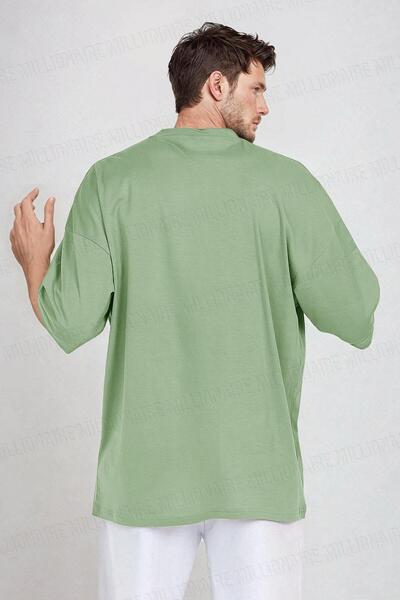 Teenage Millionaire Ανδρικό μπλουζάκι Salas με ανοιχτό πράσινο λαιμόκοψη Free Life