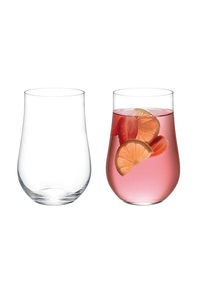 Madame Coco Mathilda 4-teiliges Getränkeglas-Set aus Kristallglas – 450 ml