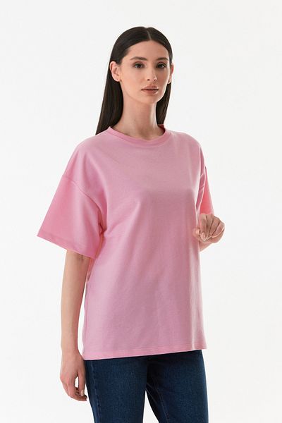 Fulla Moda Basic Crew Neck Oversize T-Shirt