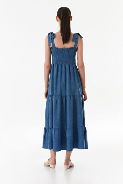 Fulla Moda Φόρεμα με λουράκια Gipe με λεπτομέρειες