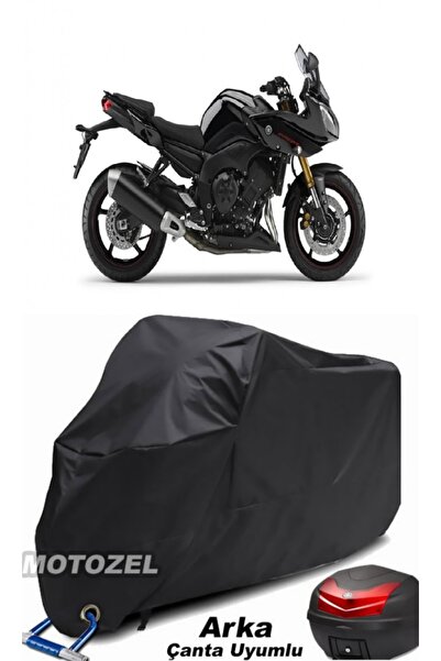 MotoZEL قماش مشمع للدراجات النارية ياماها فايزر 8 أسود متوافق مع الحقيبة الخل...