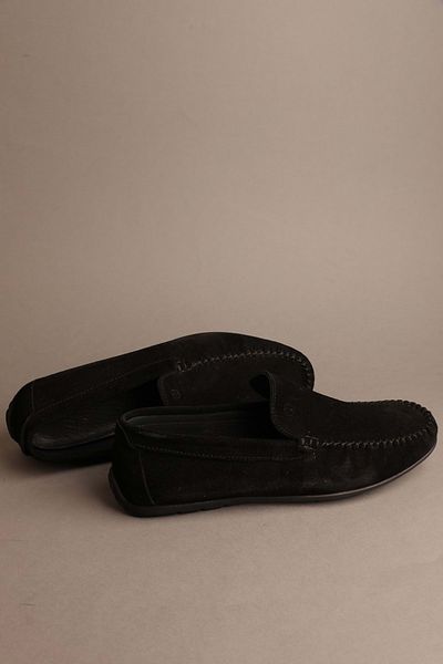 Gondol Îmbrăcăminte neagră pentru bărbați Mocasnic clasic din piele naturală 42 TTX 20195