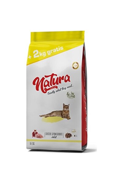 Natura Pet Natura Düşük Tahıllı Tavuklu Ve Narlı Yetişkin Kedi Kuru Maması 8+...