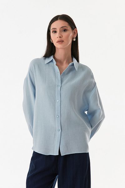 Fulla Moda Cămașă lejeră cu nasturi de bază