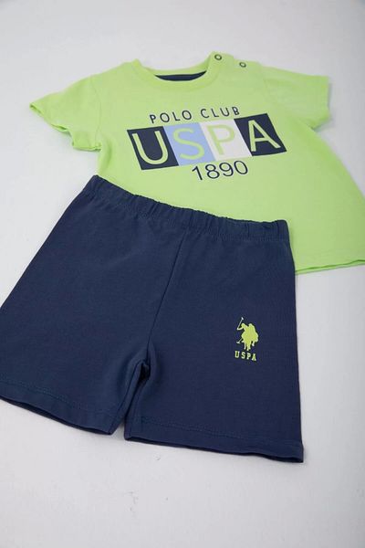 U.S. Polo Assn. BABY BOY 2-PIECE SHORT SLEEVE T-SHIRT SET