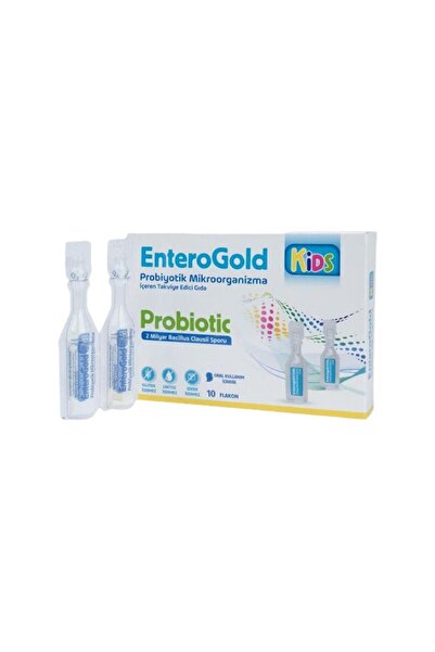 EnteroGold Çocuklar İçin 2 Milyar Probiotic Mikroorganizma içeren Takviye Edici Gıda 10 Flokon