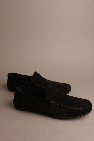 Gondol Îmbrăcăminte neagră pentru bărbați Mocasnic clasic din piele naturală 42 TTX 20195