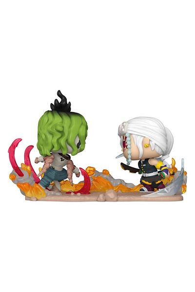 Funko Demon Slayer: Kimetsu no Yaiba POP Moments Figurine de vinil Tengen Vs Gyutaro 9 cm