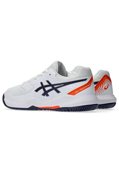 Asics GEL-DEDICATE 8 GS Kids Beyaz-Turuncu Tenis Ayakkabısı 1044A077-104