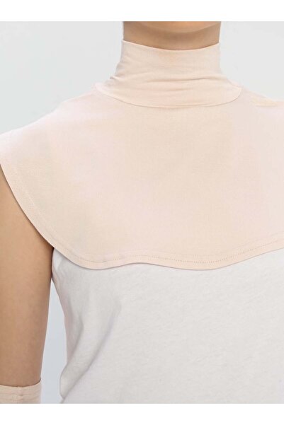 Ecardin Σετ γιακά και μανίκια με δακτύλιο - Μπεζ -