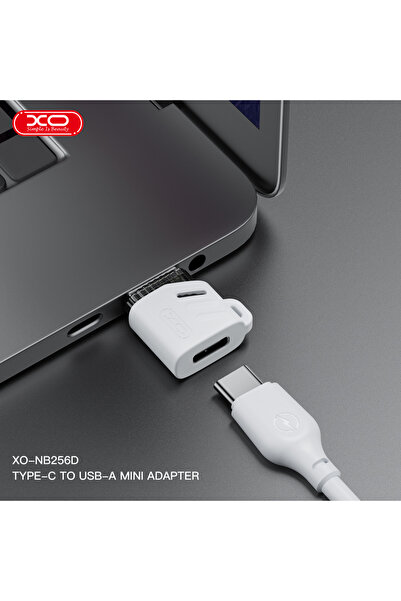 Xo USB-A Erkek - Type-C Dişi Dönüştürücü Adaptör NB256D, Veri ve Şarj Destekl...