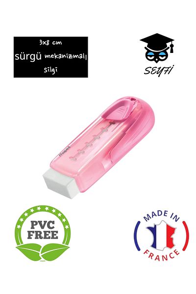 SEYFİKİRTASİYE Eraser Maped with Sliding Mechanism 3X8 cm