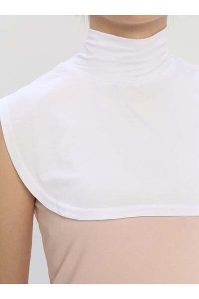 Ecardin Σετ γιακά και μανίκια με δακτύλιο - Λευκό -