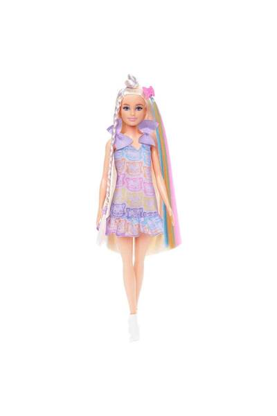 Barbie Upuzun Muhteşem Saçlı Bebek Saç Tasarım Oyun Seti JCT72