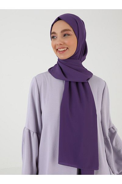 Tuva Şal Lilac Crepe Women's Shawl -1787754