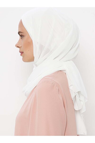 Ecardin Σάλι κοκάλι σιφόν - κρέμα -