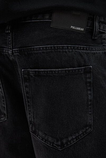 Pull & Bear Standard fit denim bermuda şort