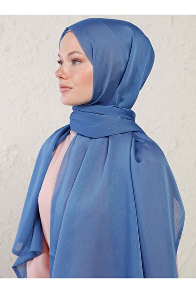 Tuva Şal Janjan Double Layer Shawl - Indigo - Tuva Shawl