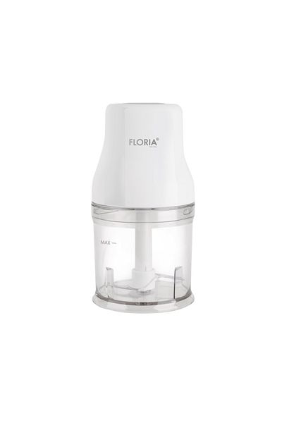 Floria Tocator legume-fructe (chopper) FLORIA ZLN3042, putere 200W, capacitate vas 500 ml, cutit inox, alb
