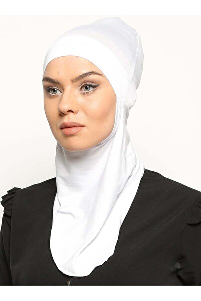 Ecardin Pratik Hijab Bone -Beyaz -