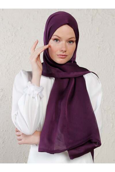 Tuva Şal Janjan Double Layer Shawl - Plum -