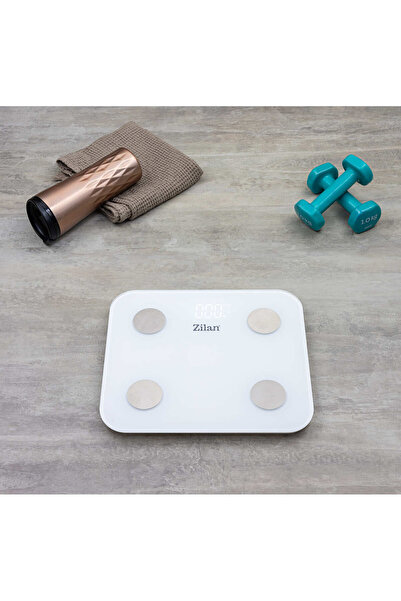 Zilan Ζυγαριά σώματος ZLN9006 από σκληρυμένο γυαλί, χωρητικότητα 3-180kg, εφα...
