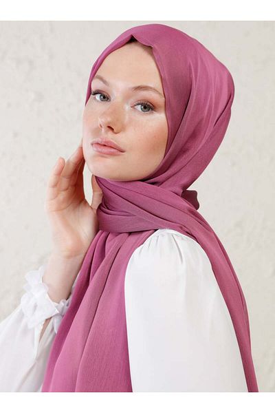 Tuva Şal Janjan Double Layer Shawl - Dried Rose -