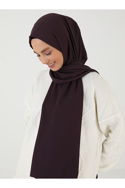 Tuva Şal Women's Crepe Shawl Dark Plum498412