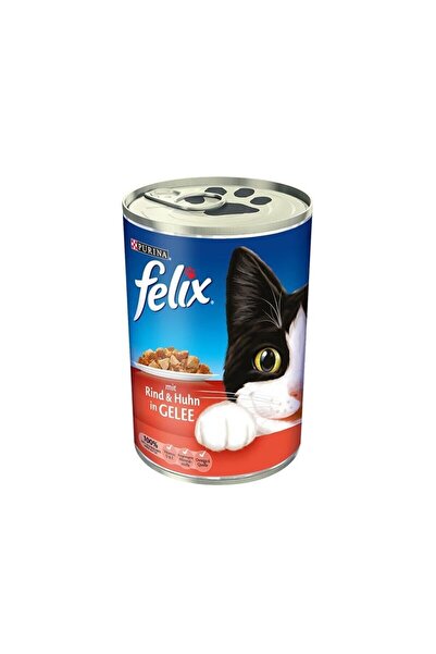 FELIX Sığırlı Ve Tavuklu Yetişkin Kedi Konserve Yaş Maması 12 X 400 gr