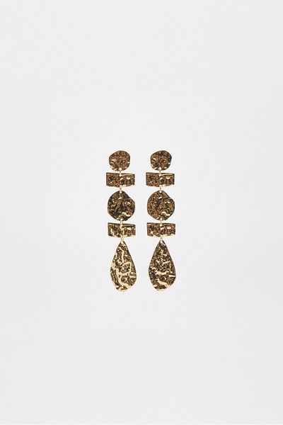 Stradivarius Textured dangle earrings