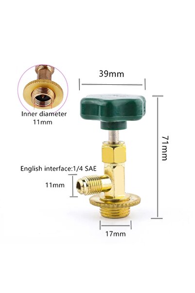 Choice Blue 1PC Dispensing Valve Bottle Opener 1/4 SAE Connector Mayitr Refrigerant Bottle Can Tap for R12