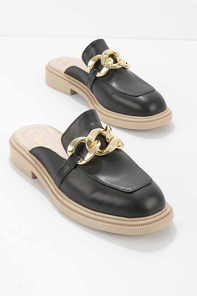 Bambi Women's Black Slippers K04640040209